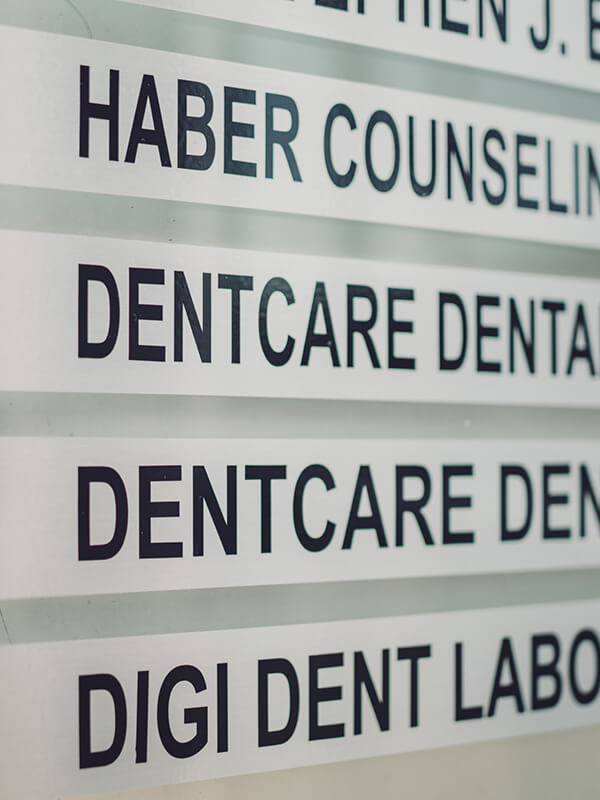 Dent Care Dental sign